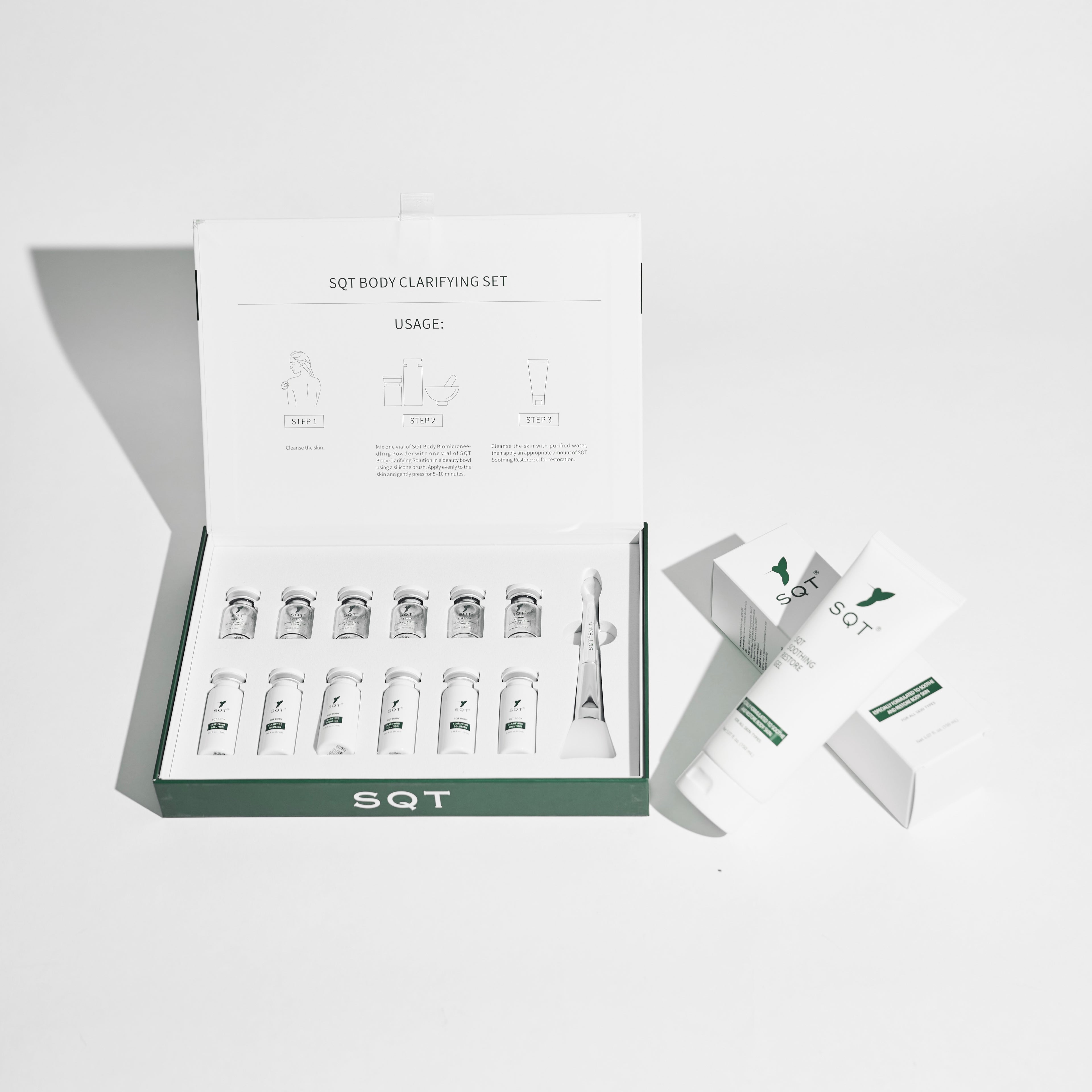 Set - 1 SQT Body Clarifying Set und 1 Restore Gel 150 ml